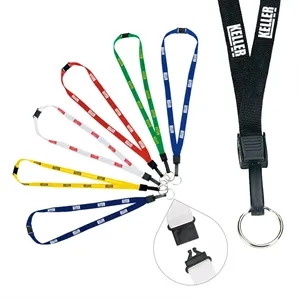 1/2" Breakaway Lanyard with Key Ring
