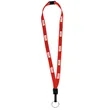 1/2" Breakaway Lanyard with Key Ring | https://www.bestnamebadges.com