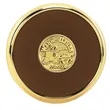 JAFFA® Round Brass Coaster | https://www.bestnamebadges.com