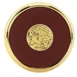 JAFFA® Round Brass Coaster | https://www.bestnamebadges.com