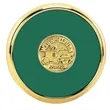 JAFFA® Round Brass Coaster | https://www.bestnamebadges.com