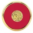 JAFFA® Round Brass Coaster | https://www.bestnamebadges.com
