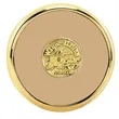 JAFFA® Round Brass Coaster | https://www.bestnamebadges.com