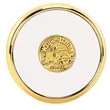 JAFFA® Round Brass Coaster | https://www.bestnamebadges.com