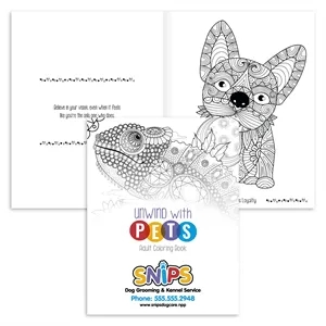 Good Value™ Unwind with Pets Adult Coloring Book