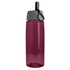 Garyline® Flair Tritan® Bottle with Ring-Straw Lid - 26 oz.