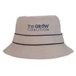 Cotton Bucket Hat with Trim | https://www.bestnamebadges.com