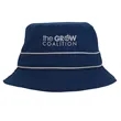 Cotton Bucket Hat with Trim | https://www.bestnamebadges.com