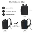 Expandable Flight Approved Carry On Travel Backpack | https://www.bestnamebadges.com