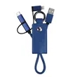 Portable 3 In 1 Leather Charging Cable Keychain | https://www.bestnamebadges.com