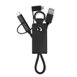 Portable 3 In 1 Leather Charging Cable Keychain | https://www.bestnamebadges.com