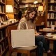 Large Jute Handbag Grocery Tote 18"x13.7"x5.5" | https://www.bestnamebadges.com
