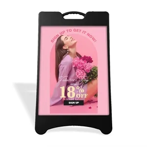 26.8" x 42.5" Plastic A Frame Kit - Black