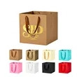 Matte Laminated Paper Gift Tote Bag W/Ribbon Handle | https://www.bestnamebadges.com