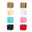 Matte Laminated Paper Gift Tote Bag W/Ribbon Handle | https://www.bestnamebadges.com