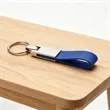 Laser Custom Leather Strap Keychain Metal Car Key Holder | https://www.bestnamebadges.com