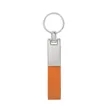 Laser Custom Leather Strap Keychain Metal Car Key Holder | https://www.bestnamebadges.com