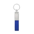 Laser Custom Leather Strap Keychain Metal Car Key Holder | https://www.bestnamebadges.com