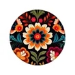 4" Full Color Round Ceramic Coaster W/ Cork Base | https://www.bestnamebadges.com