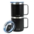 10 oz TiTUS® Double Wall Stainless Insulated Stackable Mug | https://www.bestnamebadges.com
