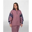 Good Good Women's Through The Grapevine Fleece Q-Zip | https://www.bestnamebadges.com