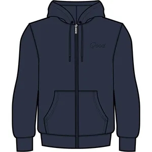 Good Good Men's Ideal Full Zip Fleece Hoodie