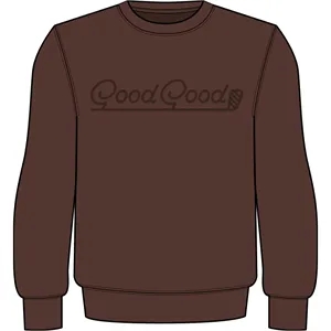 Good Good Men's Walnut Wedge Fleece Crewneck (Prebook 10-01)