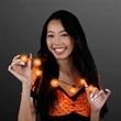 Big Pumpkin Light Bulbs Halloween Necklace | https://www.bestnamebadges.com