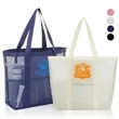 Large Mesh Beach Tote With Multi Pockets | https://www.bestnamebadges.com
