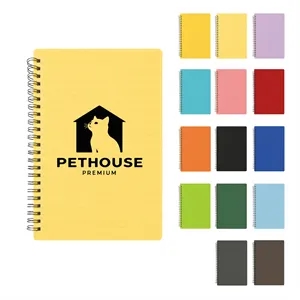 A5 Plastic Cover Spiral Notebook Journal