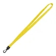 3/5" Polyester Flat Braid Lanyard Strap W/ Plastic J Hook | https://www.bestnamebadges.com