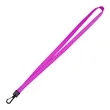 3/5" Polyester Flat Braid Lanyard Strap W/ Plastic J Hook | https://www.bestnamebadges.com