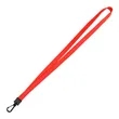 3/5" Polyester Flat Braid Lanyard Strap W/ Plastic J Hook | https://www.bestnamebadges.com