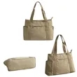 Large Canvas Tote Bag With Zipper | https://www.bestnamebadges.com