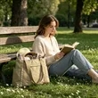 Large Canvas Tote Bag With Zipper | https://www.bestnamebadges.com