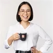 16 oz. Bistro Two-Tone Ceramic Custom Mugs | https://www.bestnamebadges.com