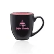 16 oz. Bistro Two-Tone Ceramic Custom Mugs | https://www.bestnamebadges.com