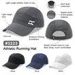 Light weight breathable running hat | https://www.bestnamebadges.com