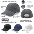 Light weight breathable running hat | https://www.bestnamebadges.com
