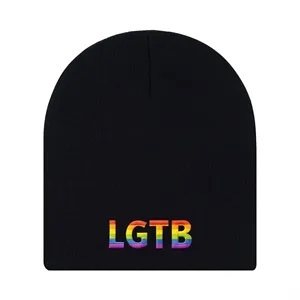 Custom Logo Knit Beanie Cap 9'' x 8''