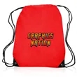 Black Trim Drawstring Bag | https://www.bestnamebadges.com
