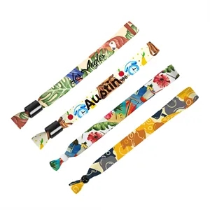5/8" Custom Printed Event Wristband With Locking Bead