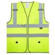 Hi Vis Reflective Safety Vest With Pockets | https://www.bestnamebadges.com