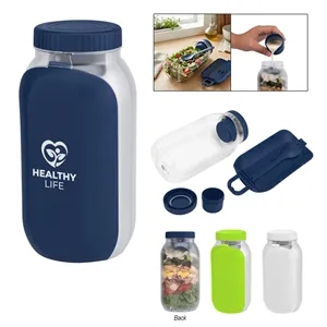 Recycled Bento Bottle Salad Shaker | https://www.bestnamebadges.com