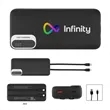 20,000 mAh rABS Power Bank With Built-In Cables | https://www.bestnamebadges.com