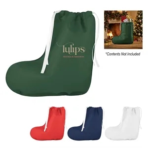 Stocking Shaped Non-Woven Gift Bag | https://www.bestnamebadges.com