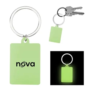 Rectangle Glow In The Dark Keychain