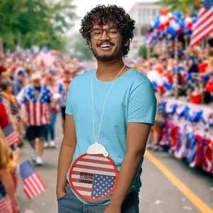 Patriotic Neck Fan