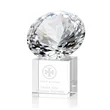 Gemstone Award on Cube - Diamond | https://www.bestnamebadges.com