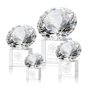 Gemstone Award on Cube - Diamond